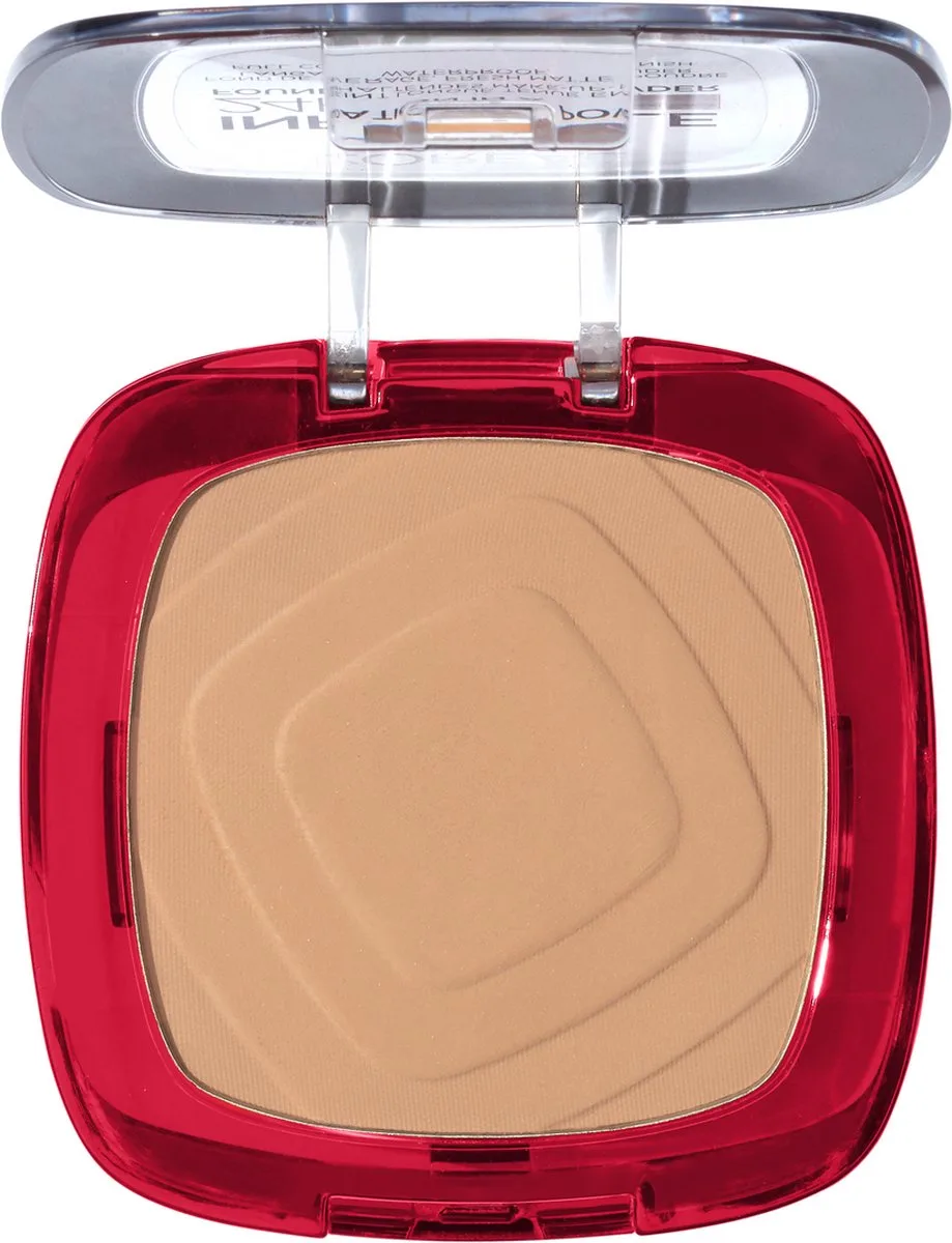 Infaillible 24h Fresh Wear Foundation in a Powder - poeder - foundation en poeder in één - 24 uur lang een natuurlijke, egale en matte finish - geeft niet af - 140 Golden Beige - 9 gr. van L'Oréal Paris in 140 Golden Beige – productfoto
