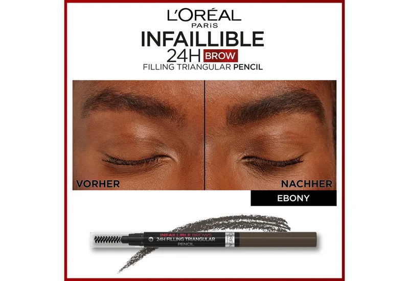Infaillible Brows 24h Brow Filling Triangular Pencil Wenkbrauwpotlood von L'Oréal Paris in Braun, 1 ml – Produktfoto 5 von 5