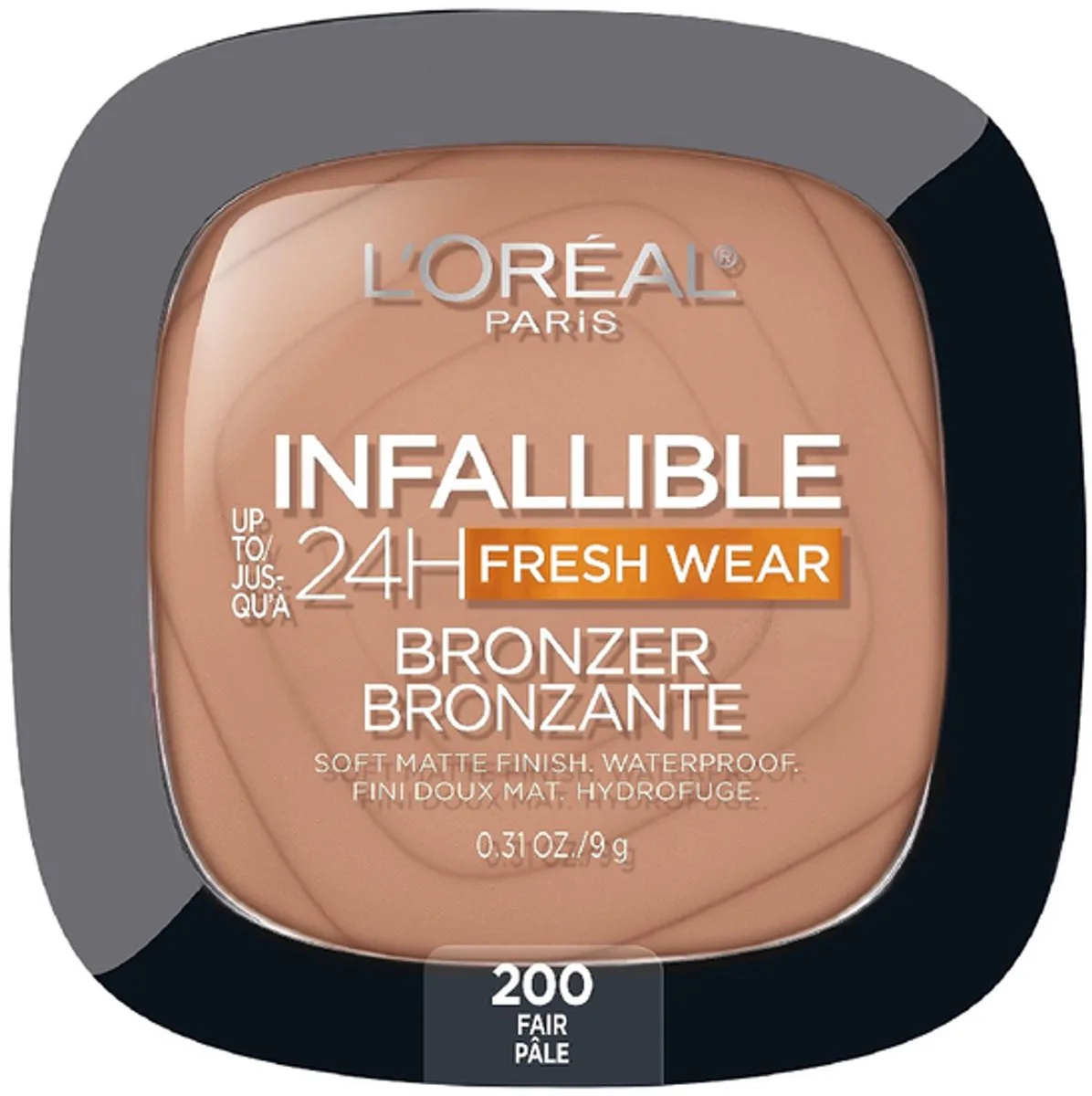 Infallible 24H Fresh Wear Bronzer - 200 Fair - Soft Matte Finish - Waterproof - 8 g de L'Oréal Paris en 200 Fairs – photo du produit