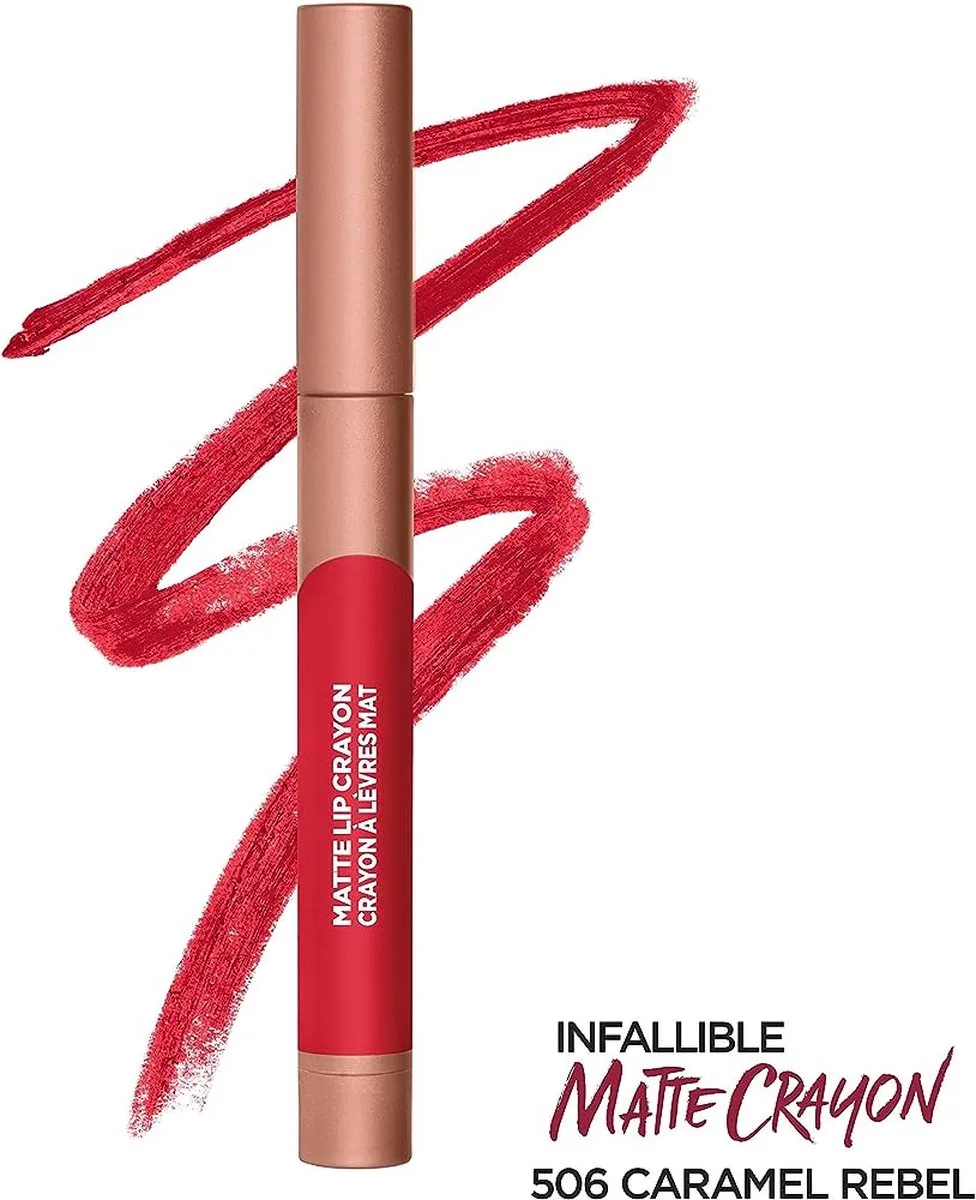 Infallible - Matte Lip Crayon - 506 - Lippenstift - Long Lasting - 1.3 g de L'Oréal Paris en Caramel Rebel – photo du produit