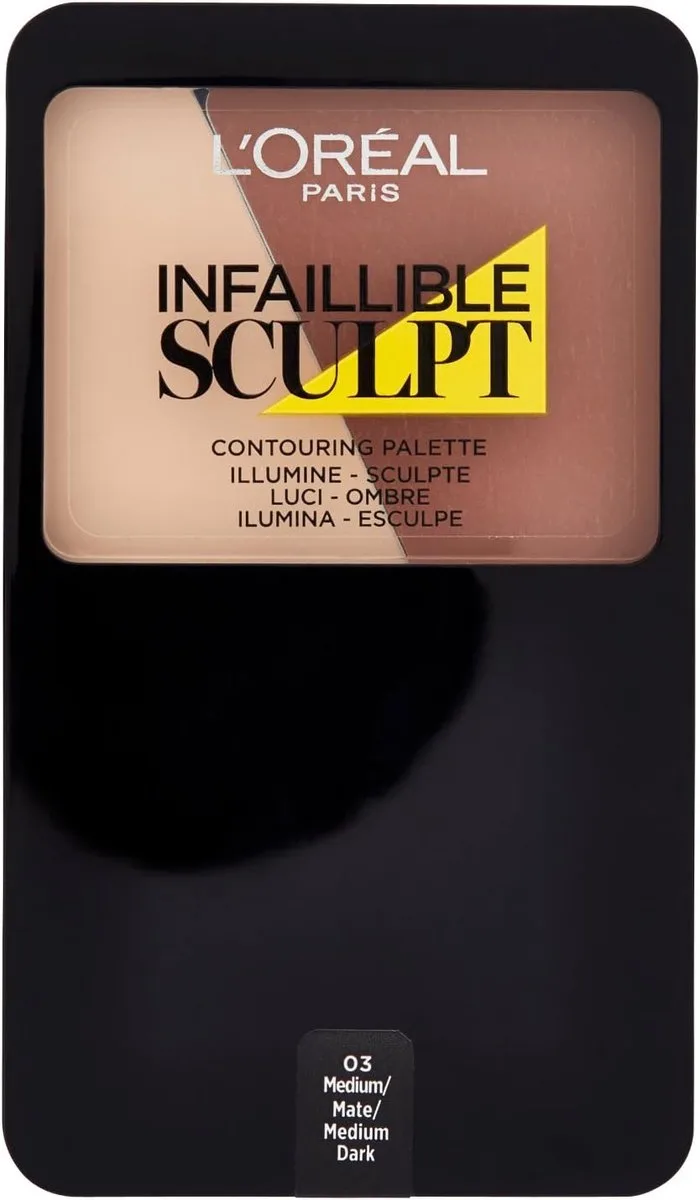 Infallible Sculpt Contouring Palette 03 van L'Oréal Paris in Medium Dark – productfoto