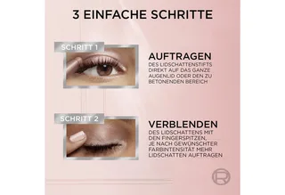 Lidschatten L'Oréal Paris Le Shadow Stick, mit samtiger Oberflächenstruktur von L'Oréal Paris in Rosa – Produktfoto 5 von 5