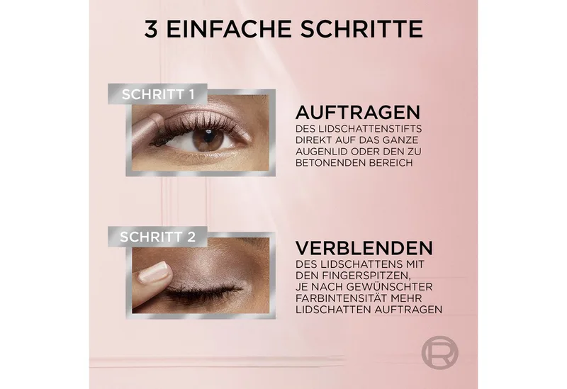 Lidschatten L'Oréal Paris Le Shadow Stick, mit samtiger Oberflächenstruktur von L'Oréal Paris in Rosa – Produktfoto 5 von 5