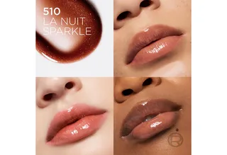Lipgloss PARADISE PLUMP AMBITION HYALURON LIP OIL, mit Hyaluronsäure und Tripeptiden, ohne zu kleben von L'Oréal Paris in Weiß – Produktfoto 3 von 4
