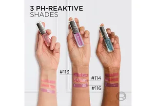 Lipgloss PARADISE PLUMP AMBITION HYALURON LIP OIL, mit Hyaluronsäure und Tripeptiden, ohne zu kleben fra L'Oréal Paris i Rød – produktbillede 4 af 5