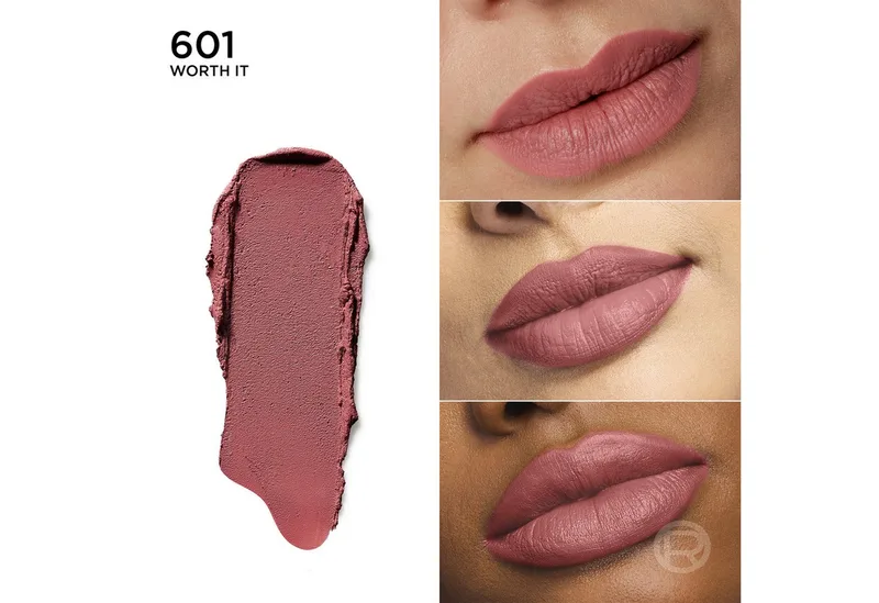 Lippenstift COLOR RICHE BLURRED MATTE LIPPENSTIFT, mit seidig-mattem Finish, feuchtigkeitsspendend de L'Oréal Paris en Rouge – photo du produit 3 sur 3