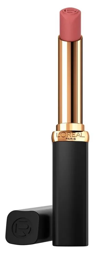Lippenstift COLOR RICHE INTENSE VOLUME MATTE, mit Arganöl und Hyaluronsäure, pudrig mattes Finish fra L'Oréal Paris i Beige – produktbillede 1 af 5