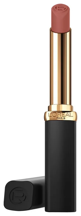 Lippenstift COLOR RICHE INTENSE VOLUME MATTE, mit Arganöl und Hyaluronsäure, pudrig mattes Finish van L'Oréal Paris in Beige – productfoto 1 van 2