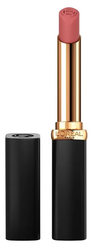 Lippenstift COLOR RICHE INTENSE VOLUME MATTE, mit Arganöl und Hyaluronsäure, pudrig mattes Finish fra L'Oréal Paris i Beige – produktbillede 2 af 5