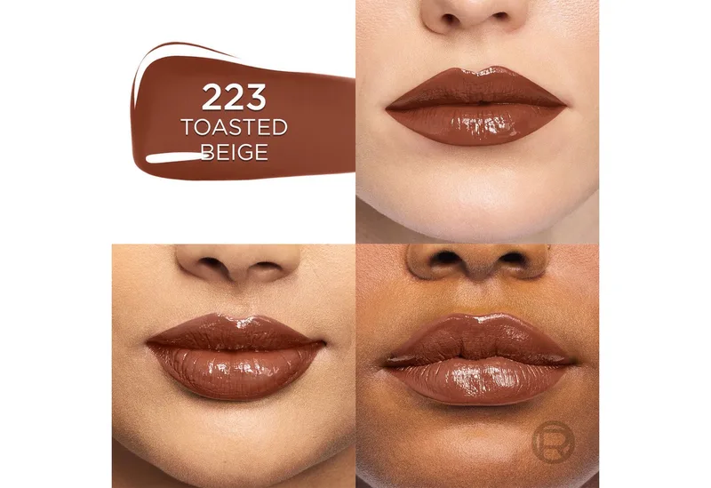 Lippenstift INFAILLIBLE LAQUE RESISTANCE 16H, mit intensiver Farbe und Glanz, bis zu 16 Stunden Halt de L'Oréal Paris en Beige, Rose – photo du produit 3 sur 3