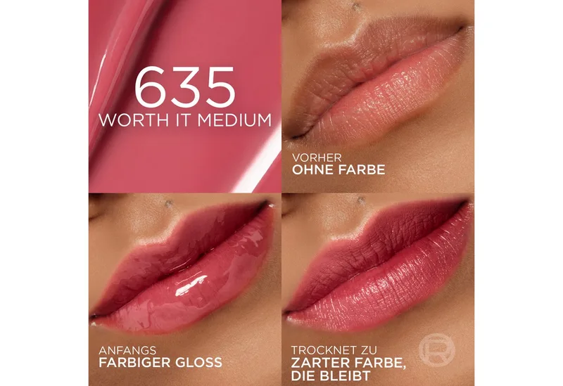 Lippenstift PARADISE HYALURON TINT LIP STAIN SERUM, mit flüssiger Textur, feuchtigkeitsspendende Formel de L'Oréal Paris en Marron – photo du produit 3 sur 4