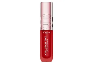 Lippenstift PARADISE HYALURON TINT LIP STAIN SERUM, mit flüssiger Textur, feuchtigkeitsspendende Formel von L'Oréal Paris in Rot – Produktfoto 2 von 4