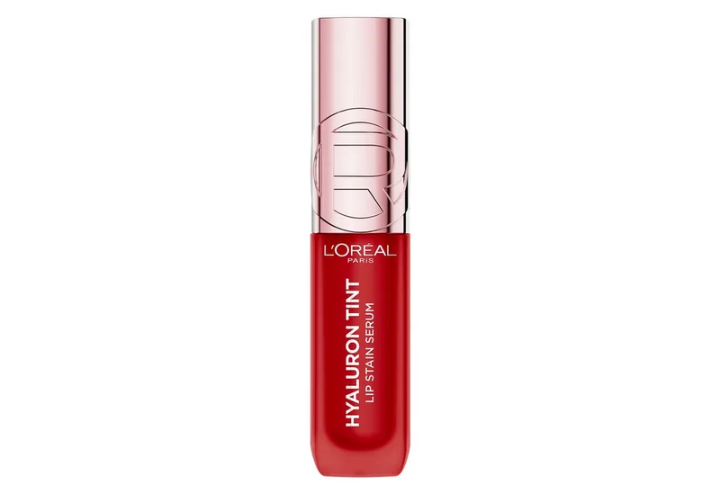 Lippenstift PARADISE HYALURON TINT LIP STAIN SERUM, mit flüssiger Textur, feuchtigkeitsspendende Formel von L'Oréal Paris in Rot – Produktfoto 2 von 4