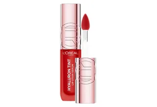 Lippenstift PARADISE HYALURON TINT LIP STAIN SERUM, mit flüssiger Textur, feuchtigkeitsspendende Formel von L'Oréal Paris in Rot – Produktfoto 1 von 4