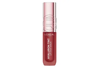 Lippenstift PARADISE HYALURON TINT LIP STAIN SERUM, mit flüssiger Textur, feuchtigkeitsspendende Formel fra L'Oréal Paris i Rød – produktbillede 2 af 4