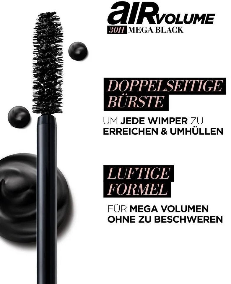 Lucht Volume Mega Mascara - Extra Zwart by L'Oréal Paris – product photo 2 of 4