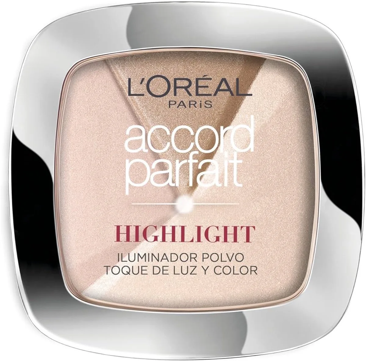 Make-Up Designer Accord Parfait Highlight - 202N Rosy Glow - Highlighting poeder gezichtspoeder 3 de L'Oréal Paris en Neutral rose – photo du produit