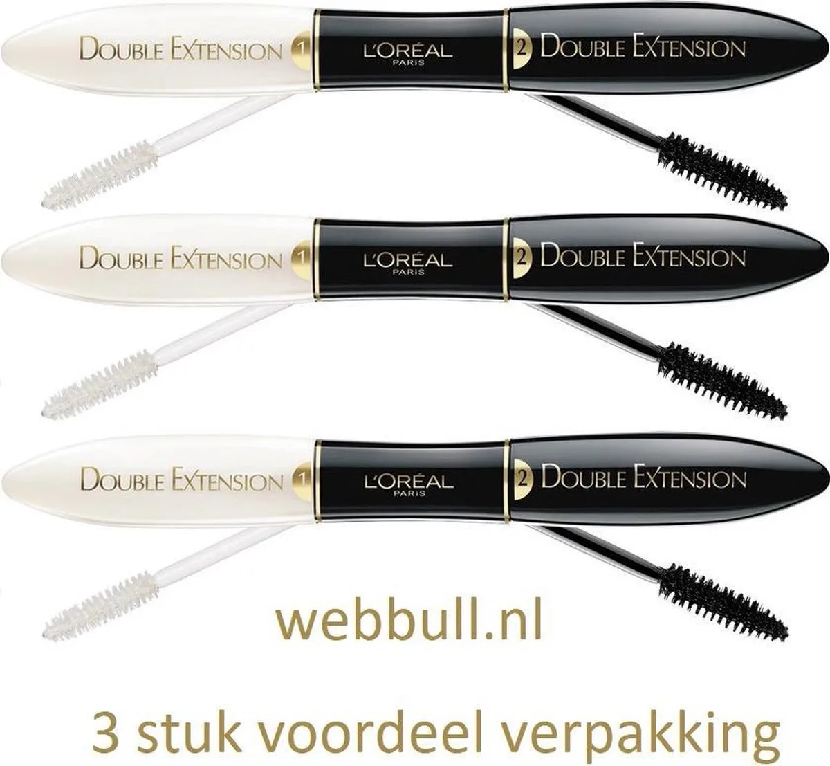 Maq Double Extension Mascara Extra 3stuk de L'Oréal Paris en Noir – photo du produit