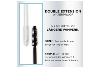 Mascara DOUBLE EXTENSION MASCARA, mit feinen Fasern von L'Oréal Paris in Schwarz – Produktfoto 5 von 5