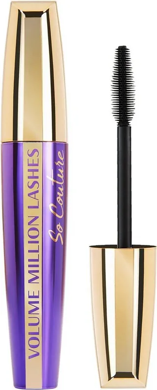 Mascara VOLUME MILLION LASHES MASCARA, mit ultra-präziser Bürste von L'Oréal Paris in Schwarz – Produktfoto 1 von 2