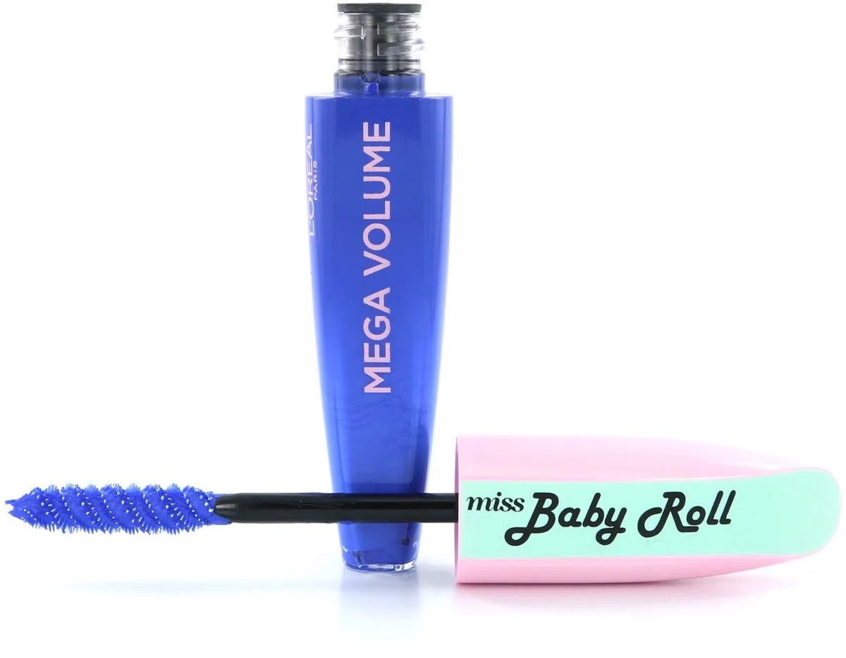 Mega Volume Miss Baby Roll Mascara - Indigo von L'Oréal Paris in Blau – Produktfoto