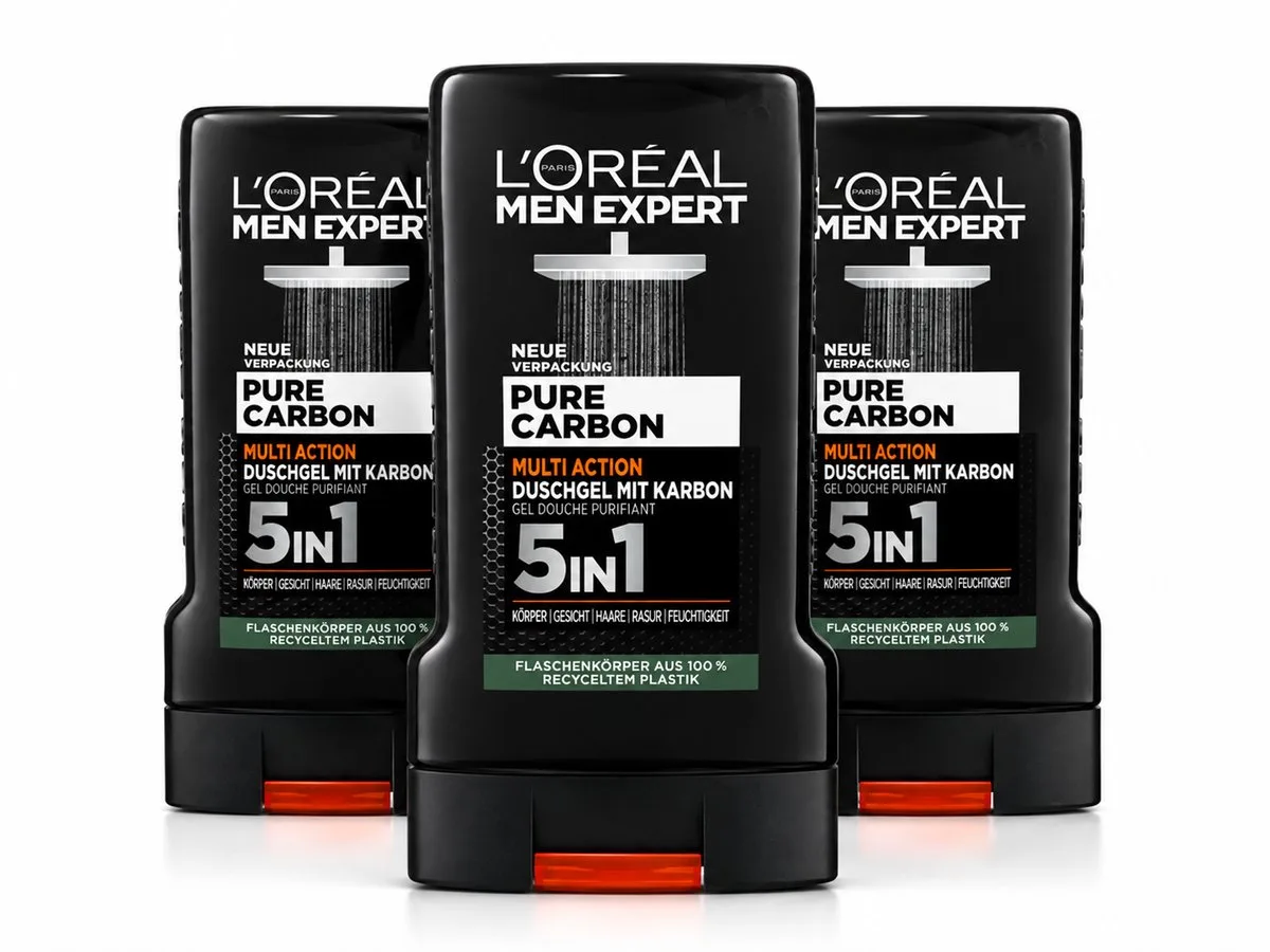 Men Expert - Showergel - Carbon Clean - 3X250ML von L'Oréal Paris – Produktfoto