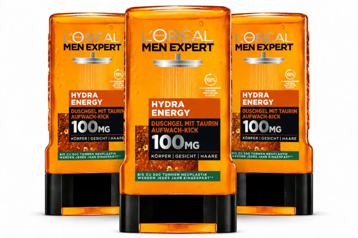Men Expert - Showergel - Hydra Energy - 3X250ml de L'Oréal Paris – photo du produit