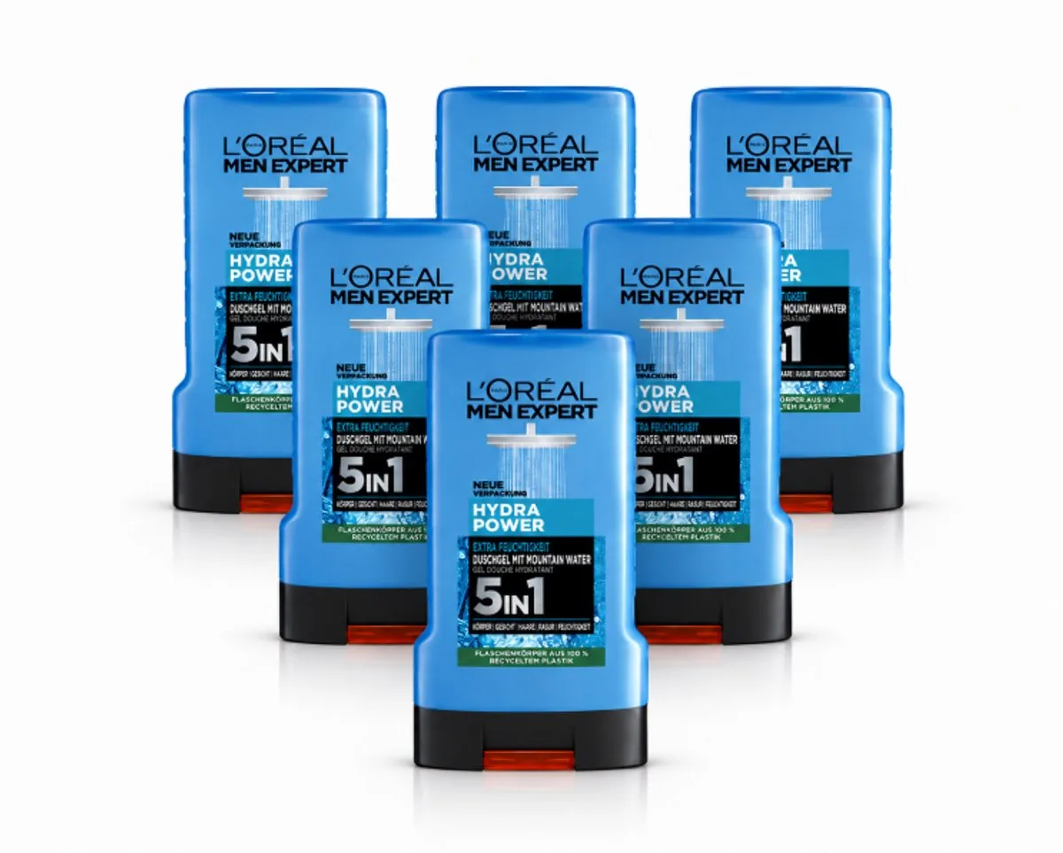 Men Expert - Showergel - Hydra Power - 6X250ml by L'Oréal Paris – product photo