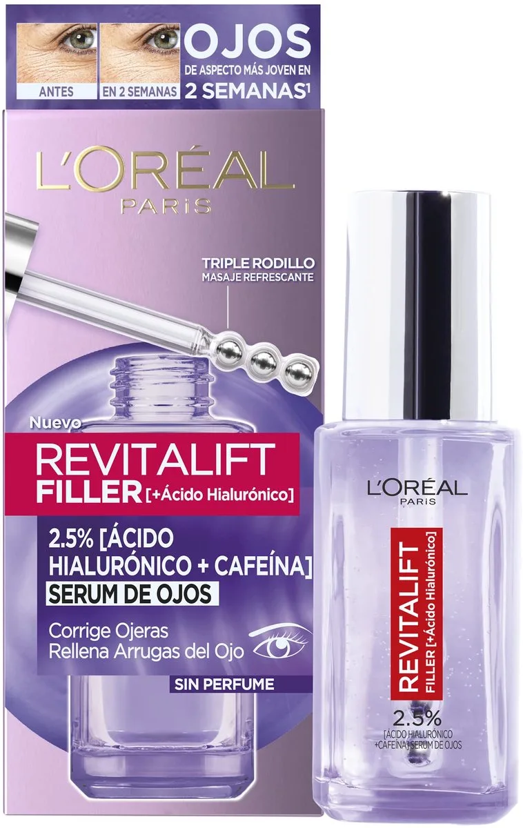 Oogcontour Serum L'Oreal Make Up Revitalift Filler Anti Wallen Anti-Rimpel (20 ml) de L'Oréal Paris – photo du produit