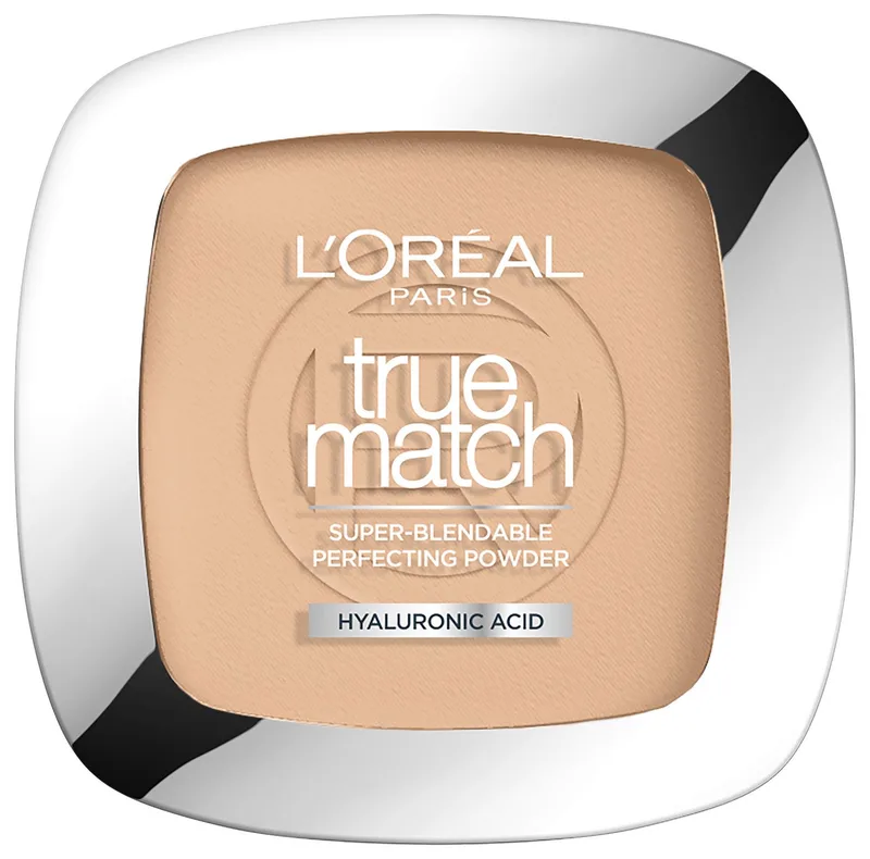 Puder TRUE MATCH POWDER, mattes Finish, flexible Deckkraft fra L'Oréal Paris i Beige – produktbillede