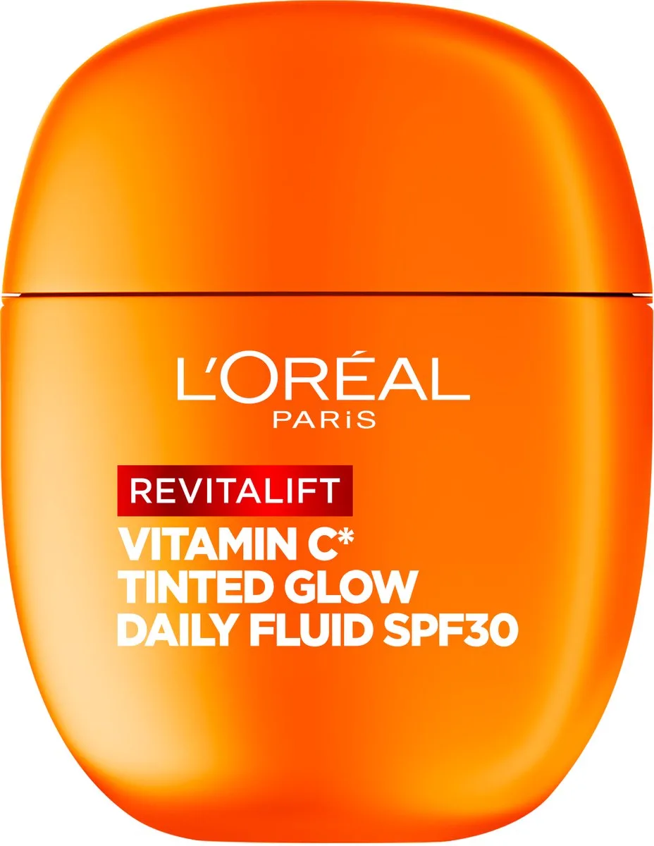 Revitalift Daily Fluid SPF 30 Vitamine C* met Tinted Glow - voor een onmiddellijke sun-kissed glow - voor zeer lichte tot lichte huid de L'Oréal Paris en 40 ml – photo du produit