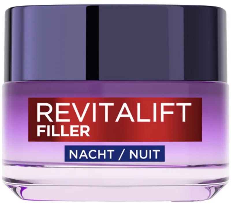Revitalift Filler Hyaluronzuur Nachtcrème Anti-veroudering - Nightcream - met Hyaluronzuur - voor meer Hydratatie en Volume von L'Oréal Paris in 50 ml – Produktfoto