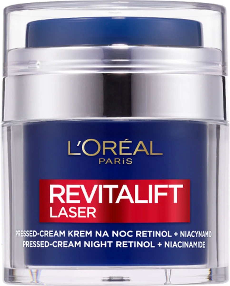 Revitalift Laser Pressed Cream anti-rimpel nachtcrème Retinol & Niacinamide van L'Oréal Paris in 50 ml – productfoto