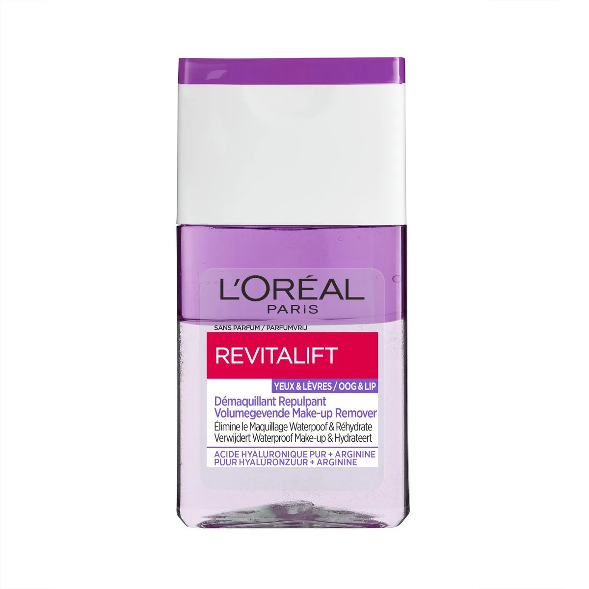 Revitalift Volumegevende Make-up Remover Oog & Lip met Hyaluronzuur en Arginine de L'Oréal Paris en 125 ml – photo du produit