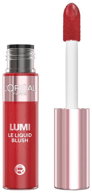 Rouge LUMI LE LIQUID BLUSH GLOWY, flüssige Textur, schimmernde und intensive Farbe, glänzendes Finish fra L'Oréal Paris i Rød – produktbillede 1 af 2