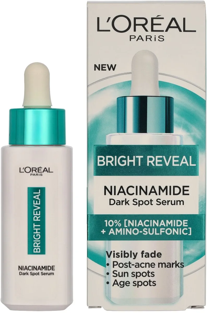 Sérum Niacinamide L'Oréal Paris Revitalift Bright Reveal - Enrichi en Melasyl - Contre les taches pigmentaires et la peau terne de L'Oréal Paris en 30 ml – photo du produit