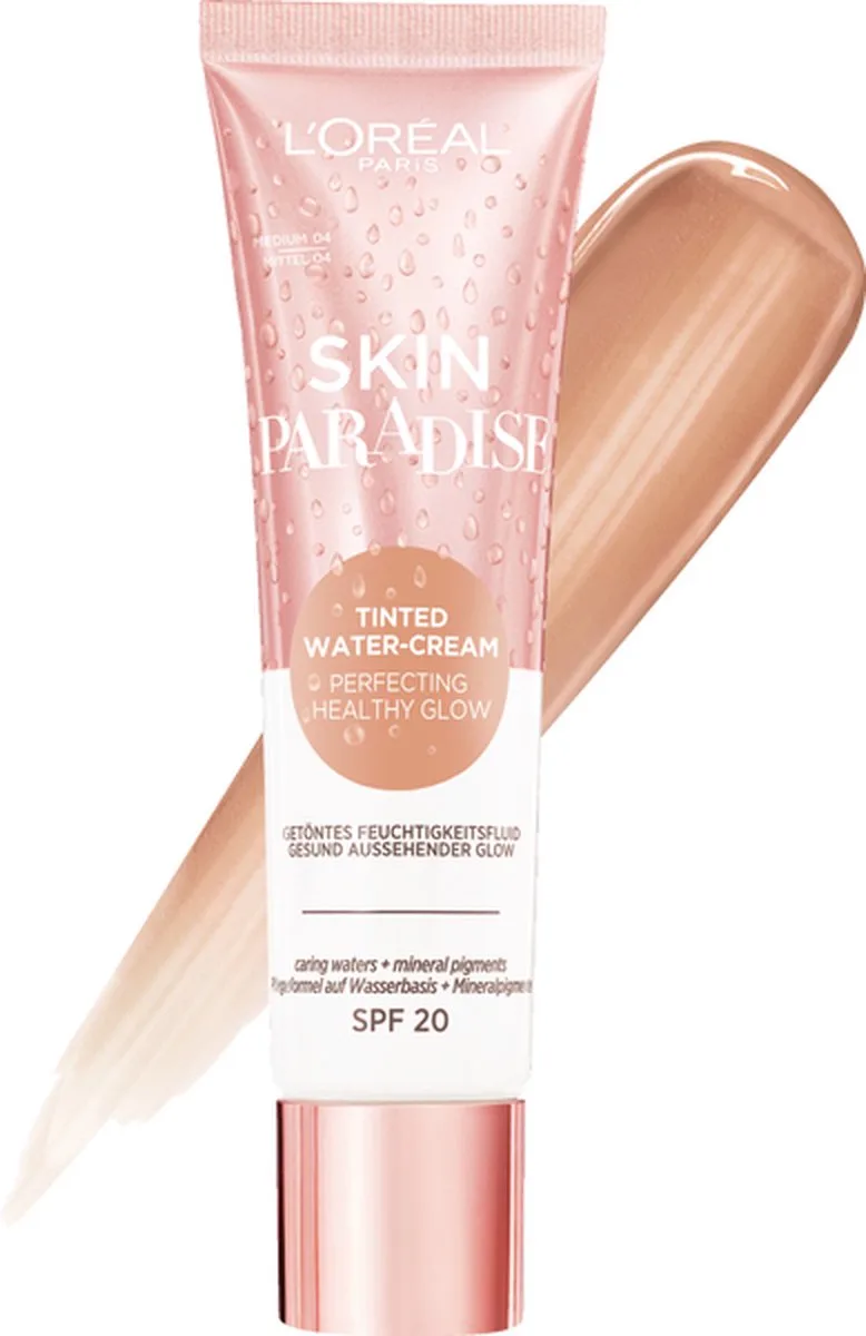 Skin Paradise Tinted Water-Cream - 04 Medium van L'Oréal Paris – productfoto