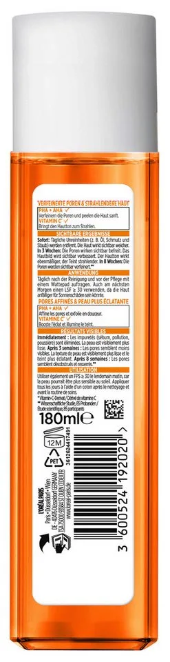Vitamin C poriënverfijnende toner Toner von L'Oréal Paris in 180 ml – Produktfoto 4 von 5