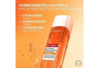 Vitamin C poriënverfijnende toner Toner von L'Oréal Paris in 180 ml – Produktfoto 2 von 5