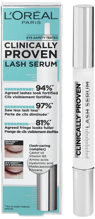 Wimpernserum PARADISE CLINICALLY PROVEN LASH SERUM, mit Hyaloronsäure fra L'Oréal Paris i Hvid – produktbillede 1 af 5