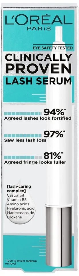 Wimpernserum PARADISE CLINICALLY PROVEN LASH SERUM, mit Hyaloronsäure fra L'Oréal Paris i Hvid – produktbillede 4 af 5