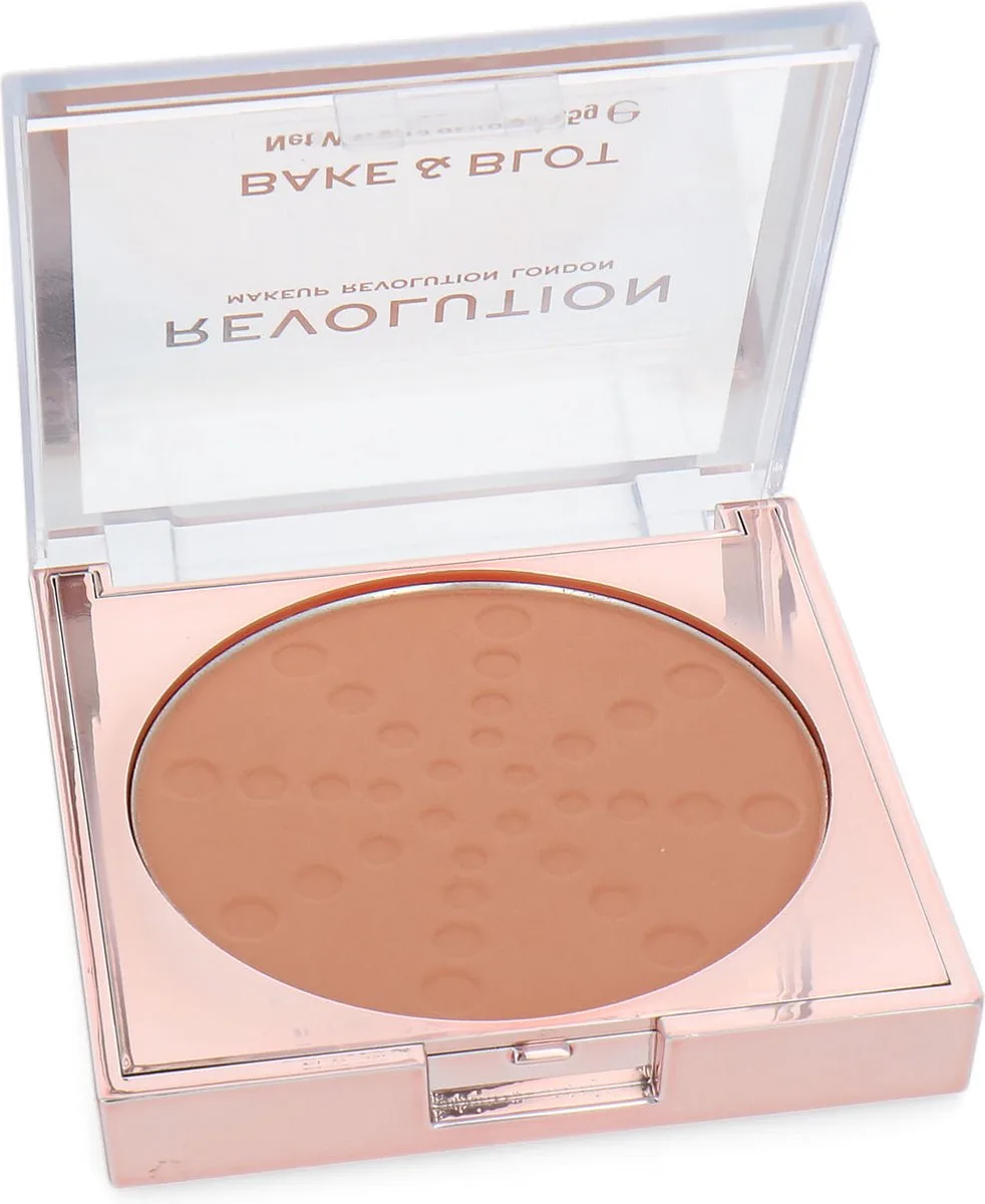 Bake & Blot Setting Powder van Makeup Revolution in Peach – productfoto