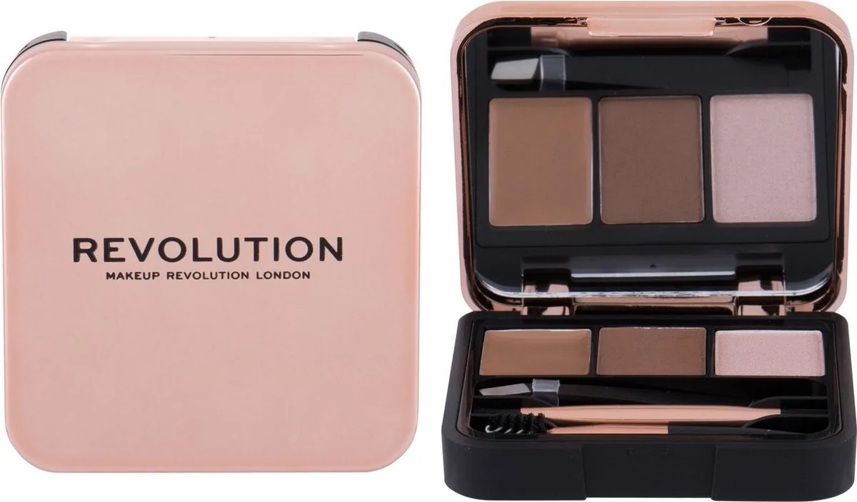 Brow Sculpt Kit - Eyebrow Treatment Kit 2.2G fra Makeup Revolution i Brun – produktbillede