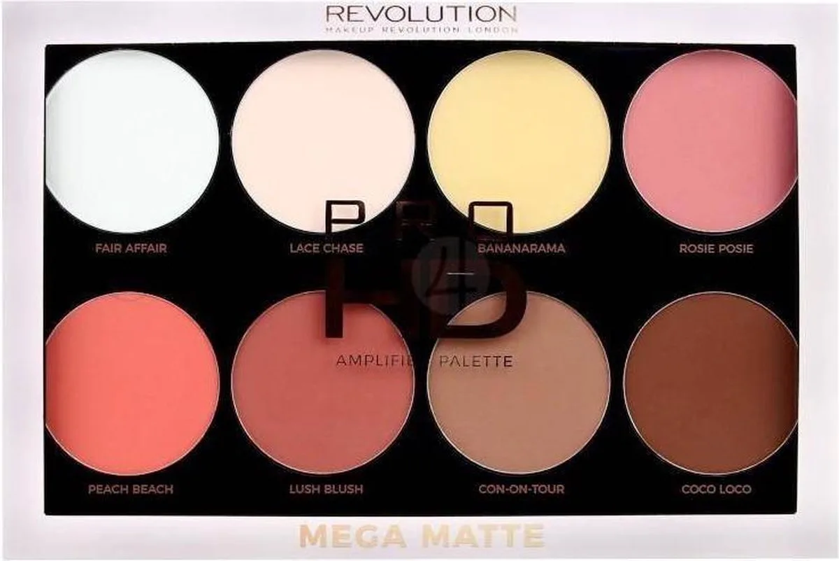For Hd Amplified Palette Powder - Powder Palette 32G Mega Matte van Makeup Revolution in Meerkleurig – productfoto