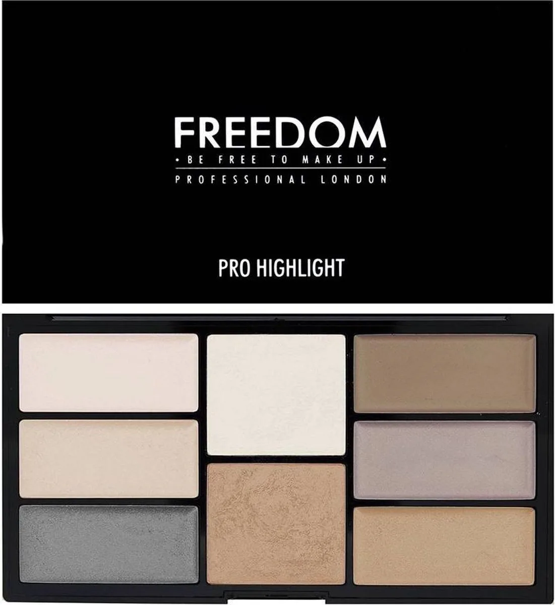 Freedom Pro Creme & Highlight Palette van Makeup Revolution in Freedom Makeup London – productfoto