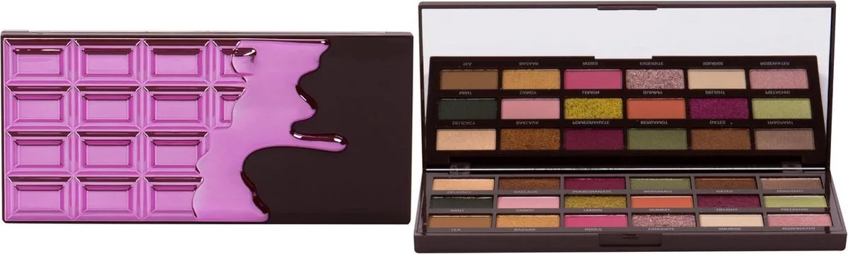 I Heart Revolution Chocolate Eyeshadow Palette - Paletka očních stínů 18 g Turkish Delight (L) van Makeup Revolution in Naturel – productfoto