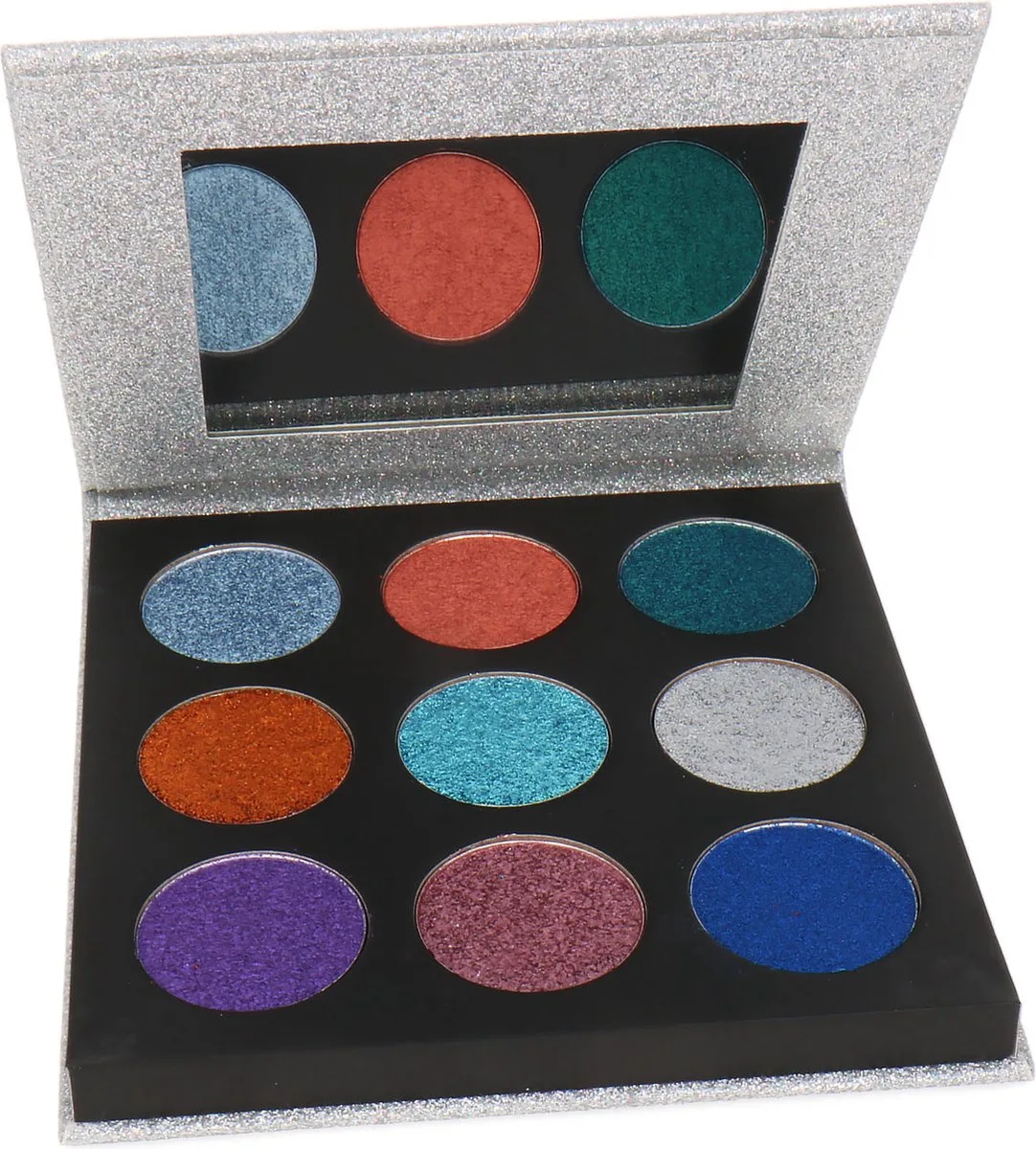 Pressed Glitter Oogschaduw Palette de Makeup Revolution en Illusion – photo du produit