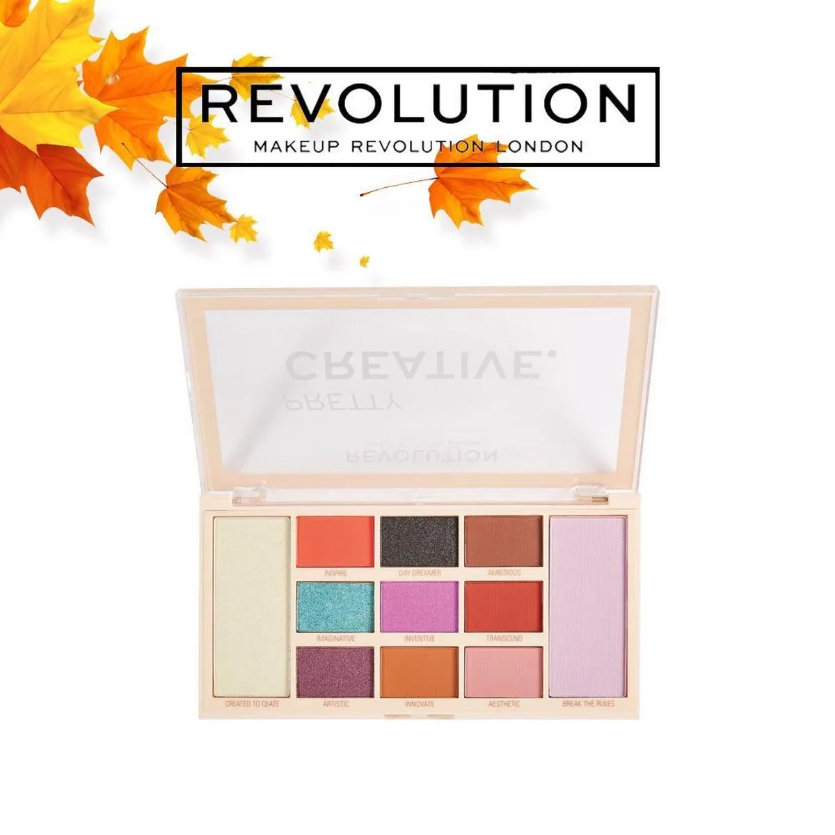 Pretty Creative Makeup Pigment Palette van Makeup Revolution in Mix – productfoto