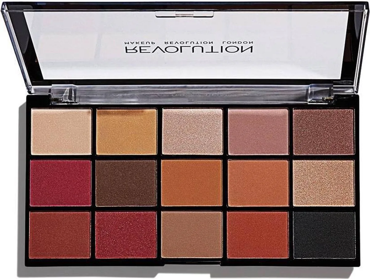 Re-loaded Palette - Oogschaduw Palette - 15 Kleuren van Makeup Revolution in Iconic Vitality – productfoto