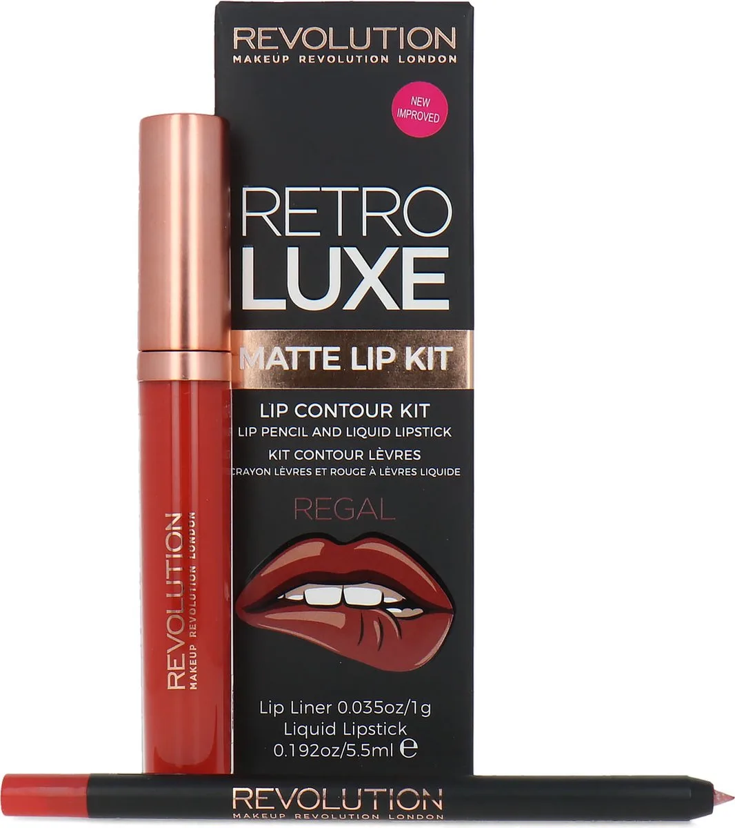 Retro Luxe Matte Lip Kit - Regal van Makeup Revolution in Lip contour kit – productfoto